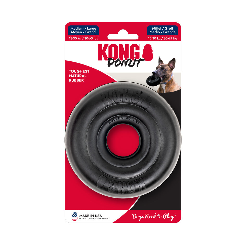 KONG Extreme Donut Hundespielzeug – Robustes Kauspielzeug für starke Kauer