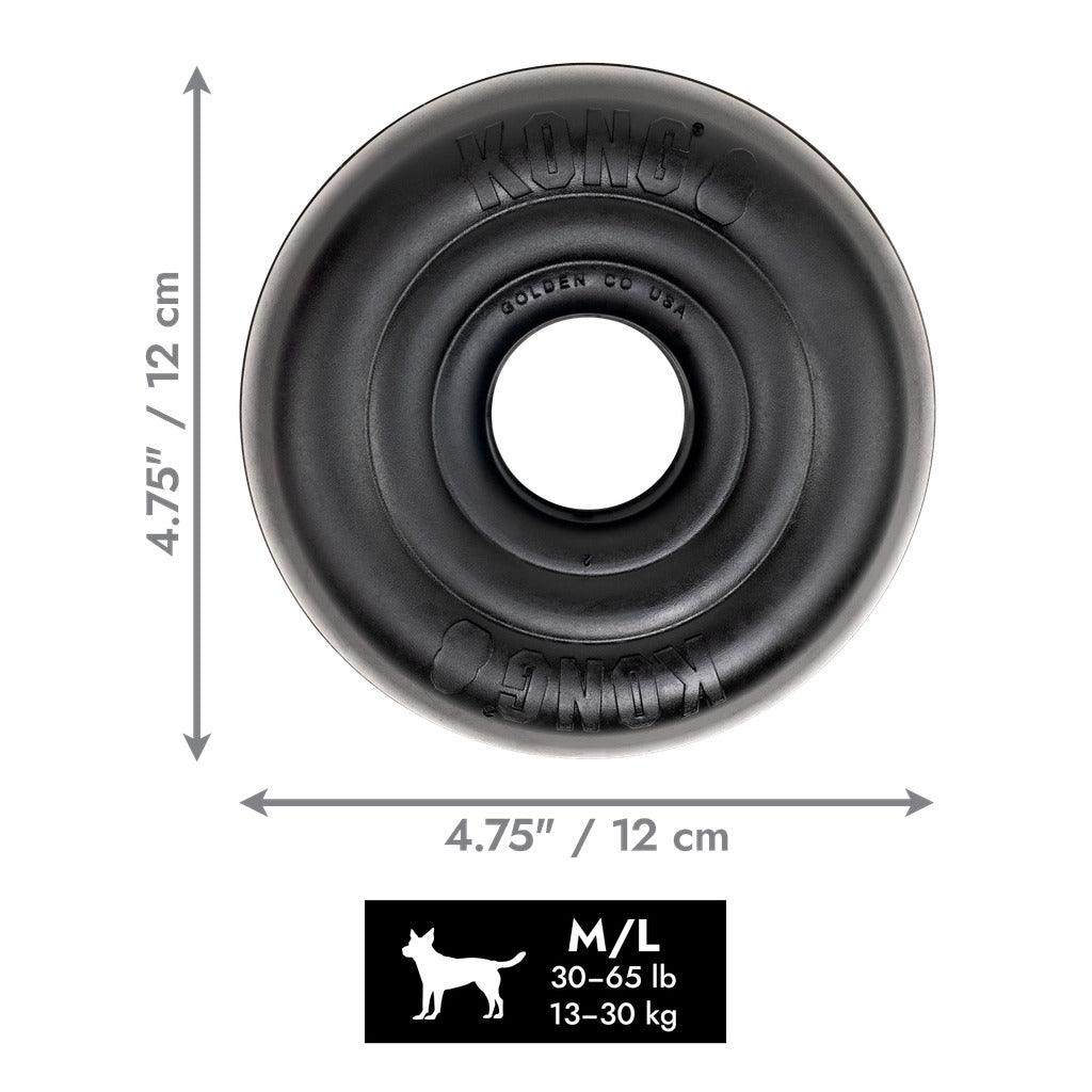 KONG Extreme Donut Hundespielzeug – Robustes Kauspielzeug für starke Kauer