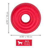 KONG Donut Hundespielzeug – Robustes Kauspielzeug aus Naturkautschuk