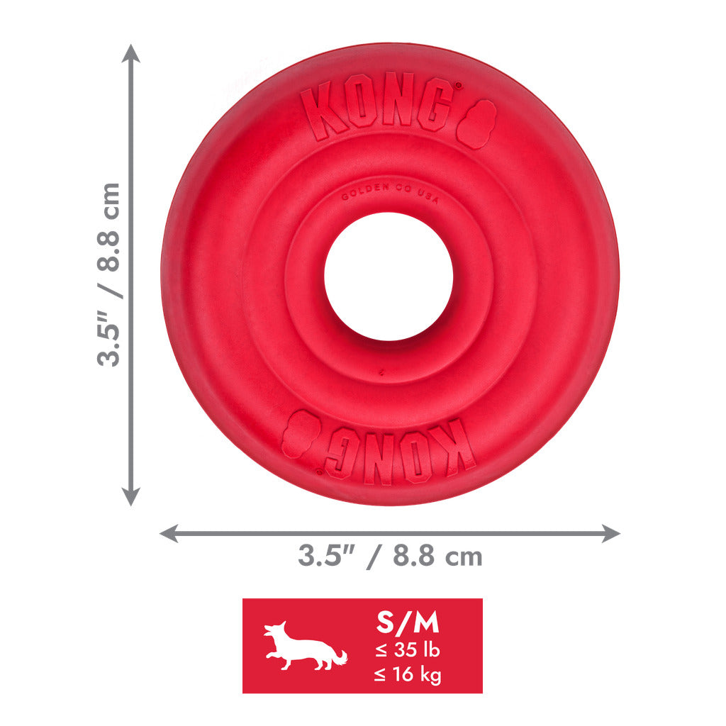 KONG Donut Hundespielzeug – Robustes Kauspielzeug aus Naturkautschuk