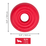 KONG Donut Hundespielzeug – Robustes Kauspielzeug aus Naturkautschuk
