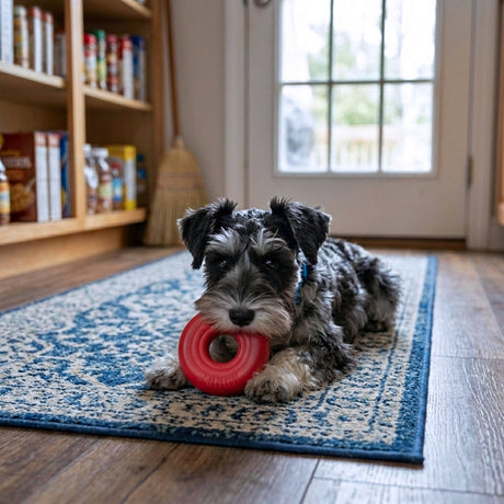 KONG Donut Hundespielzeug – Robustes Kauspielzeug aus Naturkautschuk