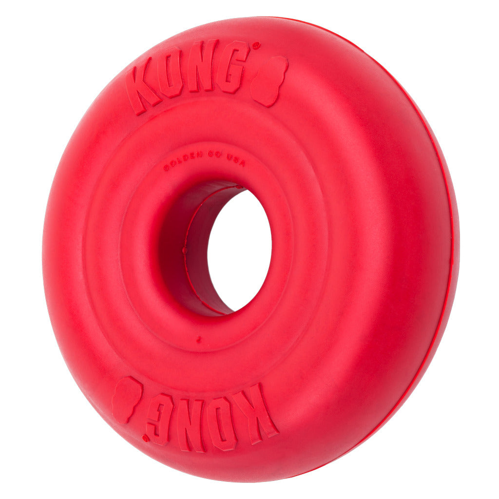KONG Donut Hundespielzeug – Robustes Kauspielzeug aus Naturkautschuk