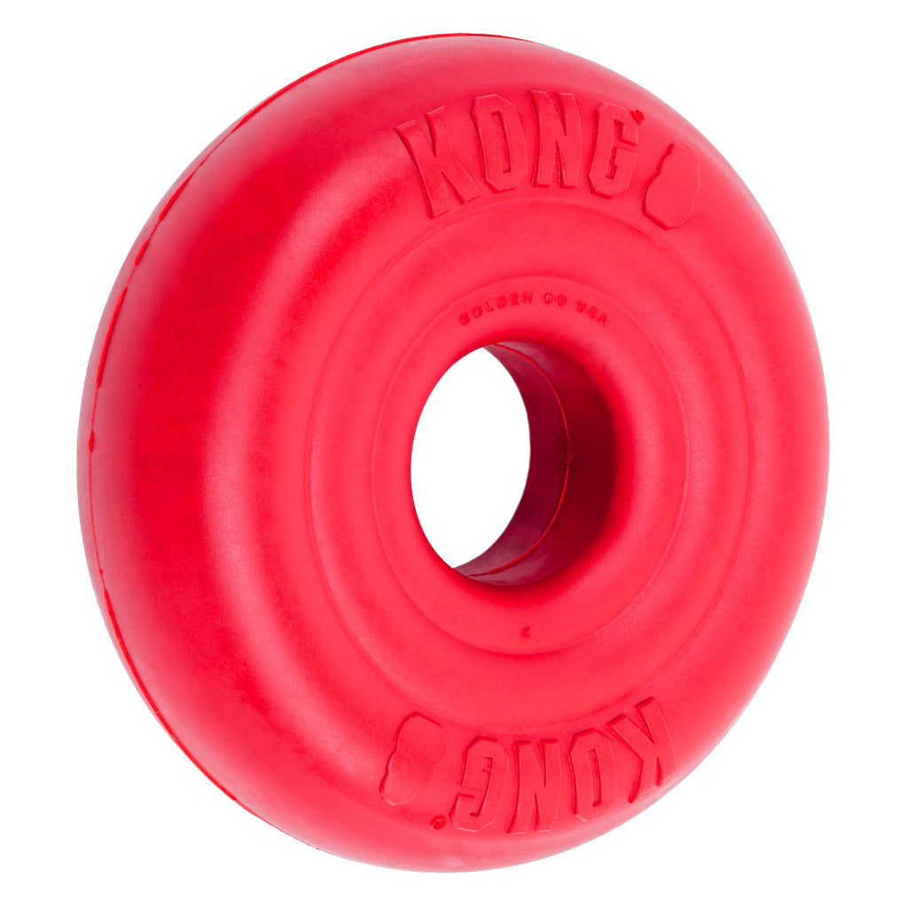 KONG Donut Hundespielzeug – Robustes Kauspielzeug aus Naturkautschuk