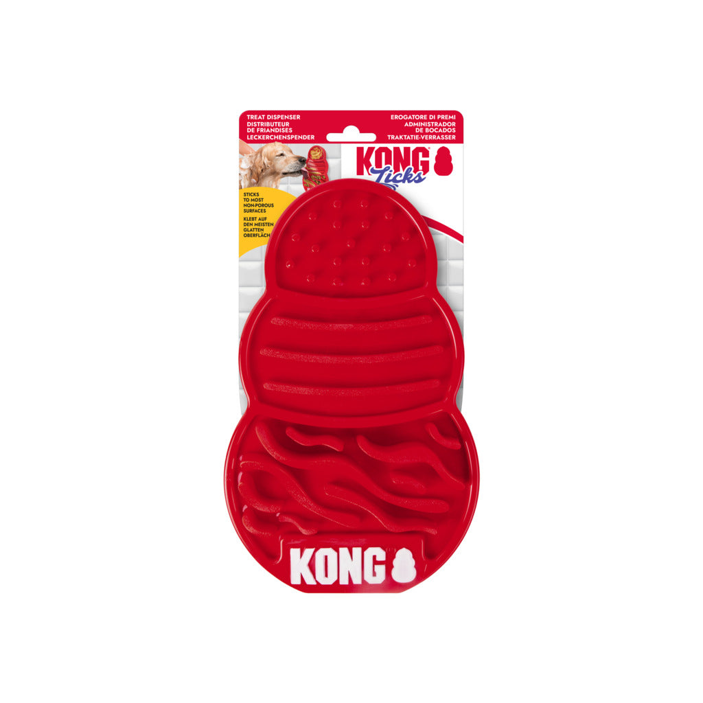 KONG Licks Treat Dispenser – Anti-Schling & Beruhigungs-Leckmatte für Hunde