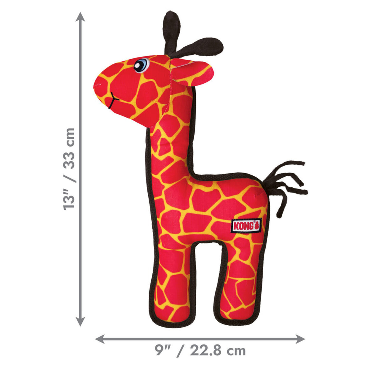 KONG Ballistic Hundespielzeug – Robust & Langlebig für Spielspaß – Giraffe
