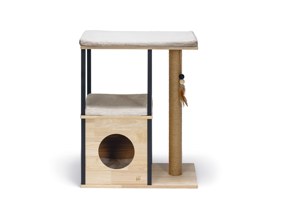 Designed By Lotte Kratzbaum Nala – Holz & Aluminium 65 × 40 × 82 cm braun