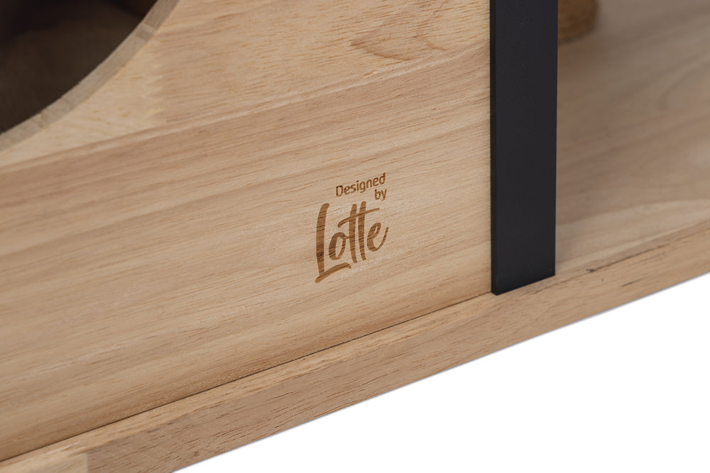 Designed By Lotte Kratzbaum Nala – Holz & Aluminium 65 × 40 × 82 cm braun