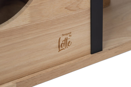 Designed By Lotte Kratzbaum Nala – Holz & Aluminium 65 × 40 × 82 cm braun