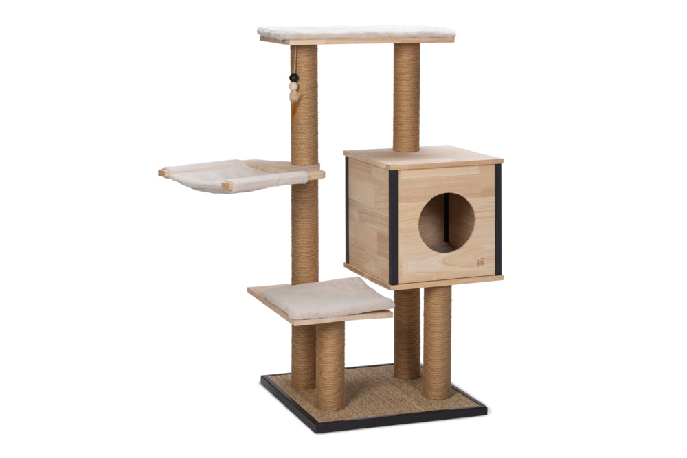 Designed By Lotte Kratzbaum Nela – Holz 56 × 56 × 124 cm braun