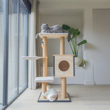 Designed By Lotte Kratzbaum Nela – Holz 56 × 56 × 124 cm braun