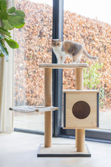Designed By Lotte Kratzbaum Nela – Holz 56 × 56 × 124 cm braun
