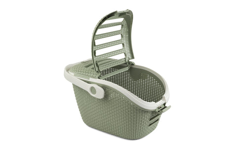 Curver Transportbox Rattanoptik – 51 × 38 × 33 cm für Hunde & Katzen bis 8 kg