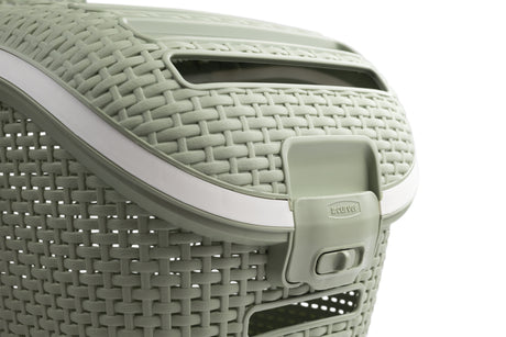 Curver Transportbox Rattanoptik – 51 × 38 × 33 cm für Hunde & Katzen bis 8 kg