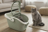 Curver Transportbox Rattanoptik – 51 × 38 × 33 cm für Hunde & Katzen bis 8 kg