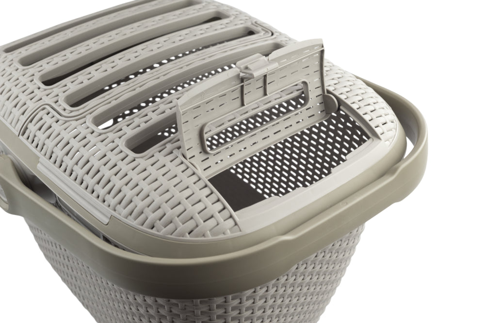 Curver Transportbox Rattanoptik – 51 × 38 × 33 cm für Hunde & Katzen bis 8 kg