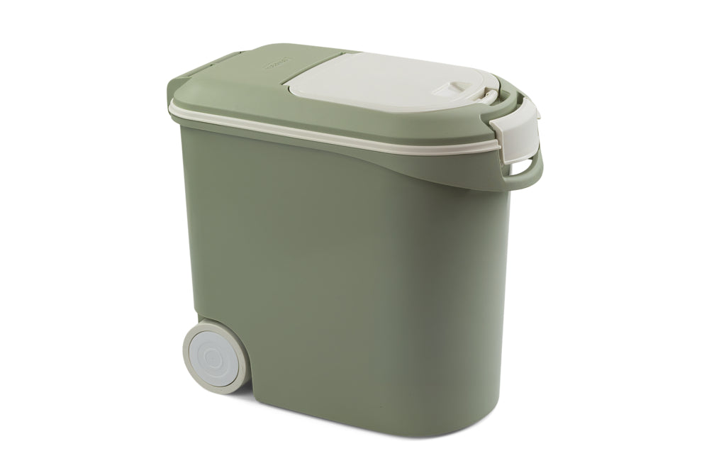 Curver Futtercontainer mit Rollen – Misty Green | 35L & 54L
