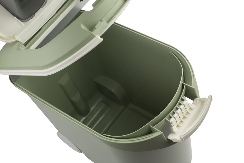Curver Futtercontainer mit Rollen – Misty Green | 35L & 54L