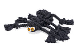 Beeztees Halloween Flossy Spinne aus Baumwolle für Hunde, 38 x 18 x 10 cm