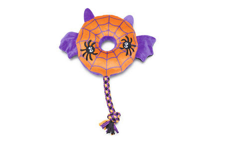 Beeztees Halloween Hundespielzeug – Spinne & Fledermaus Seilspielzeug