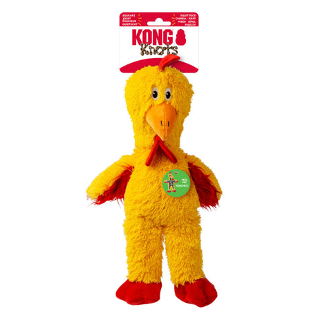 Knots Chicken Hundespielzeug – Robustes & Kuscheliges Spielvergnügen für deinen Liebling – M/L: 35,6 cm