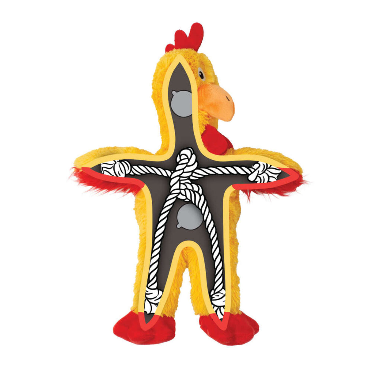 Knots Chicken Hundespielzeug – Robustes & Kuscheliges Spielvergnügen für deinen Liebling