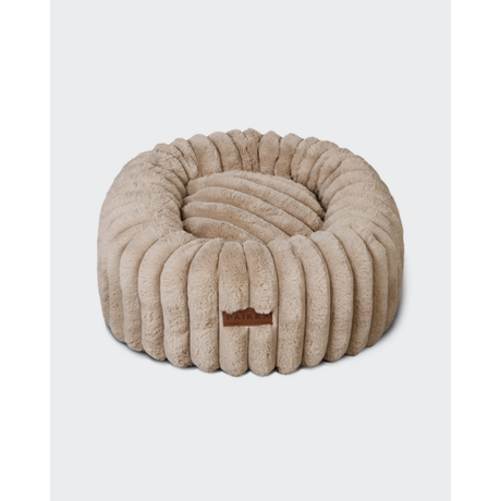 PAIKKA Orthopädisches Hundebett Rund Plüsch – Memory Foam & Gelenkschonend