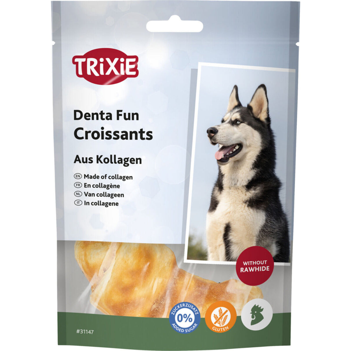 Denta Fun Croissants aus Kollagen, 8 cm – 2 St./80 g