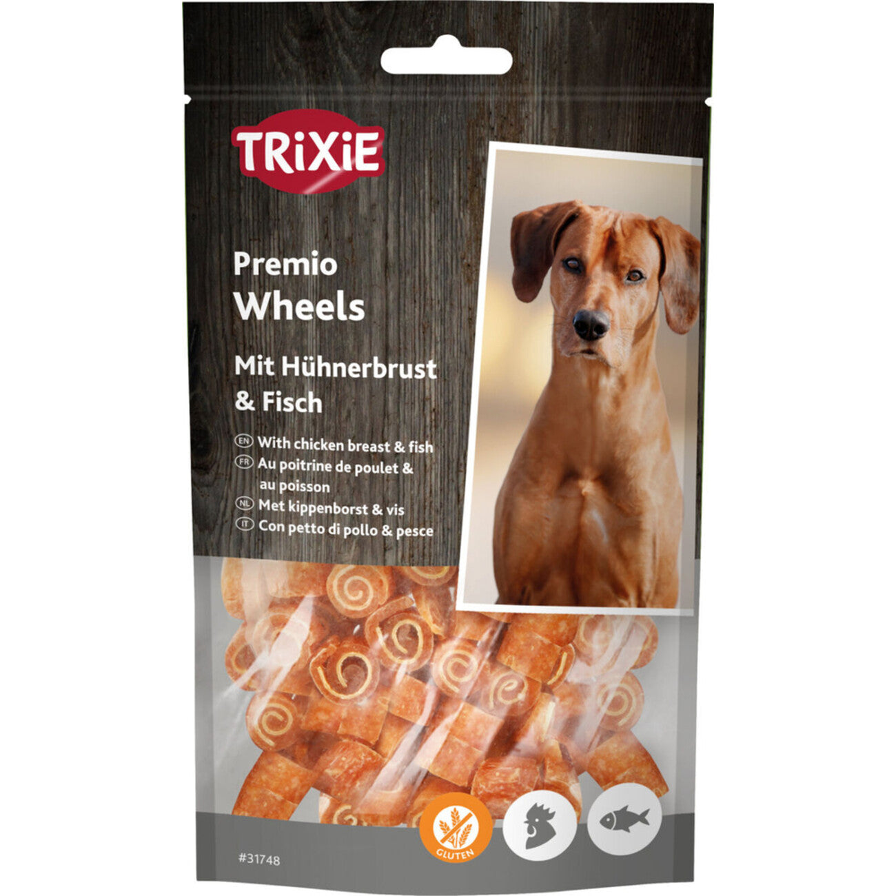 Trixie PREMIO Fish Chicken Wheels Hundesnack – 75 g