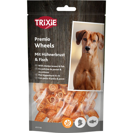 Trixie PREMIO Fish Chicken Wheels Hundesnack – 75 g