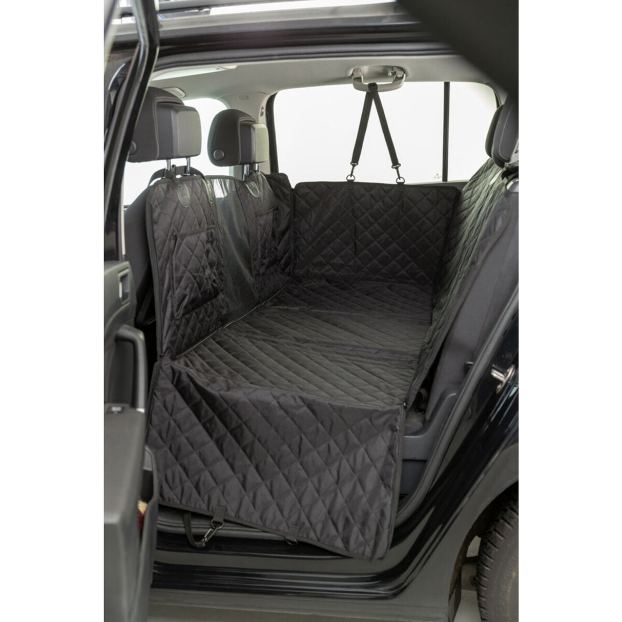 Auto-Schondecke mit Platten zur Verlängerung der Liegefläche – 1,64 × 1,61 m, schwarz