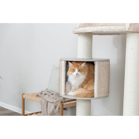 Kratzbaum XXL Kiara für große Katzen – Grundfläche: 56 × 78 cm, Höhe: 135 cm