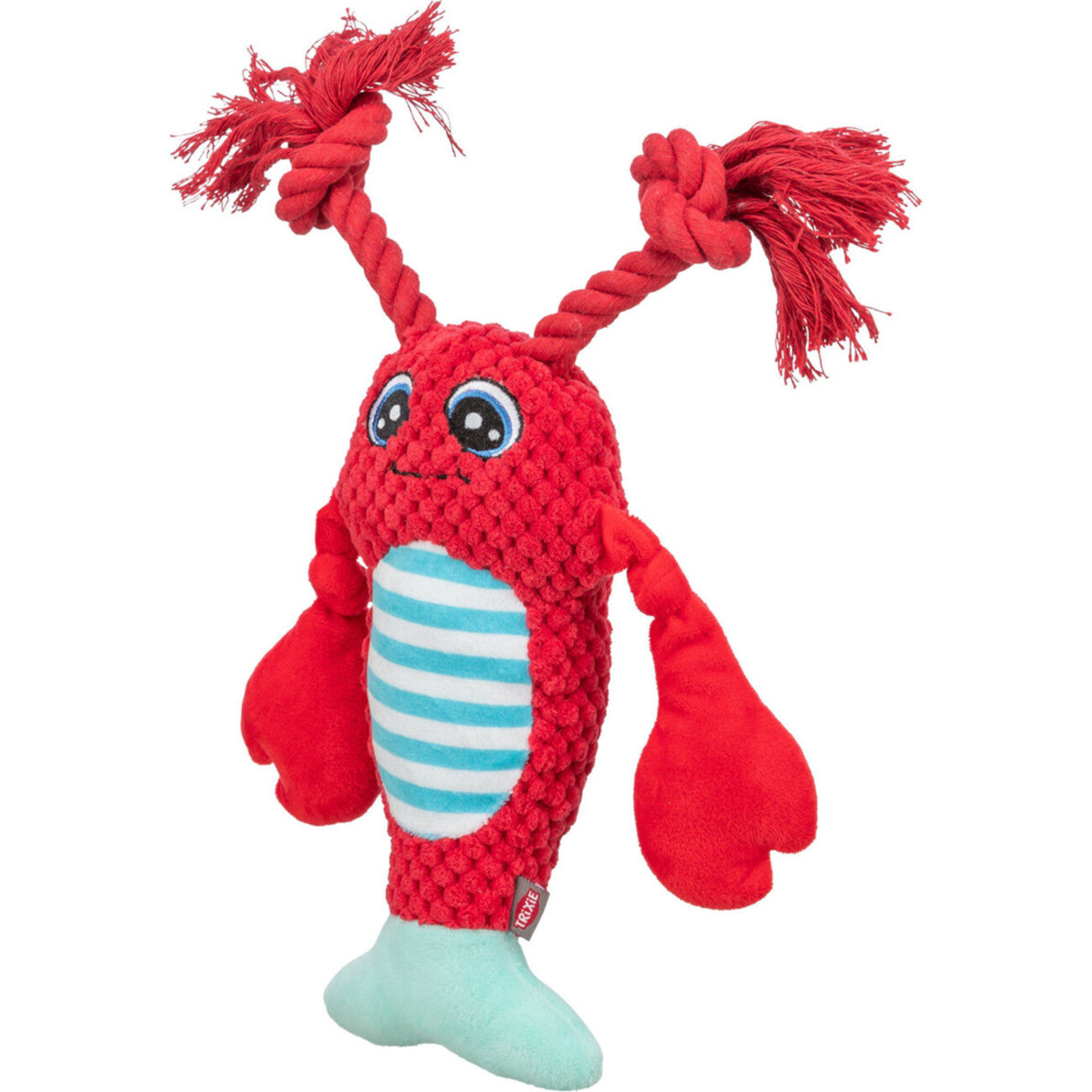 TRIXIE Hummer mit Seil – Robustes Hundespielzeug für Zerr-Spaß – 34 cm