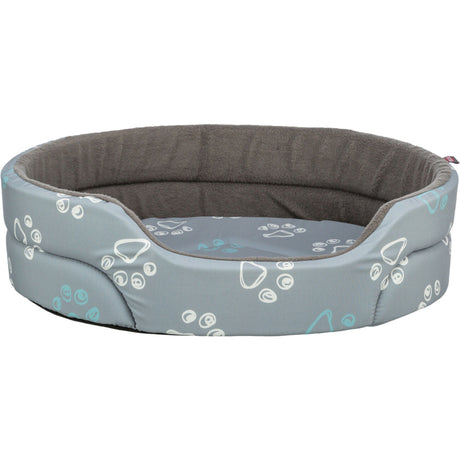 Hundebett Jimmy, oval, hellgrau/dunkelgrau