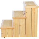 Möbel Treppe für Hunde und Katzen aus Kiefer mit Staurraum