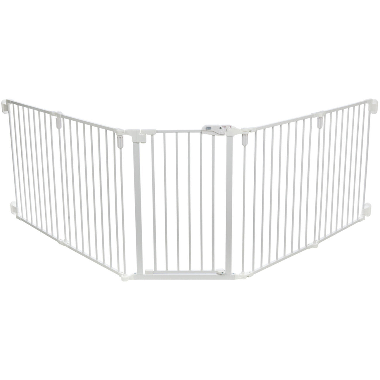 Absperrgitter, 5 Elemente, mit Tür, 62,5–300 × 76,5 cm – 62,5–300 × 76,5 cm