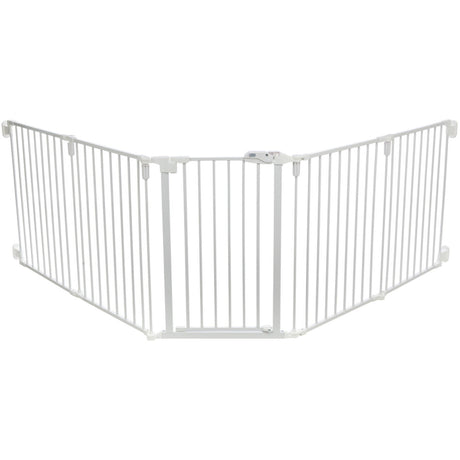 Absperrgitter, 5 Elemente, mit Tür, 62,5–300 × 76,5 cm – 62,5–300 × 76,5 cm