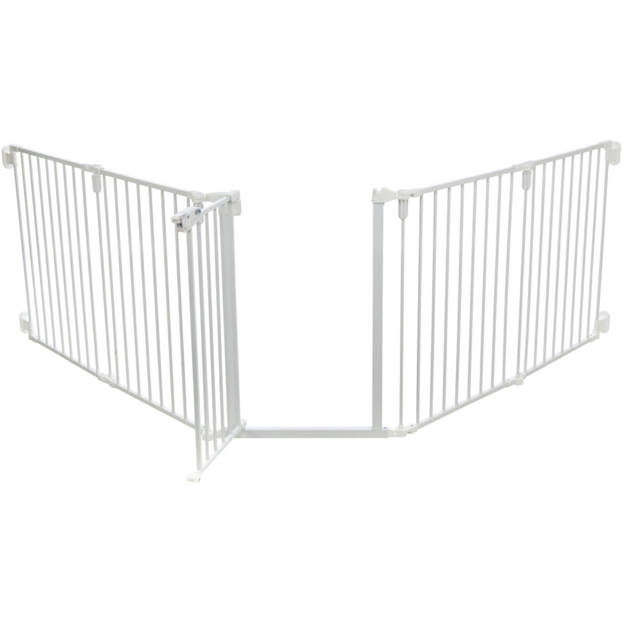 Absperrgitter, 5 Elemente, mit Tür, 62,5–300 × 76,5 cm – 62,5–300 × 76,5 cm
