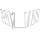 Absperrgitter, 5 Elemente, mit Tür, 62,5–300 × 76,5 cm – 62,5–300 × 76,5 cm