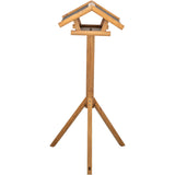 natura Futterhaus mit Ständer aus Kiefernholz – 46 × 22 × 44 cm/1,15 m