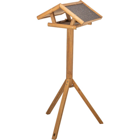 natura Futterhaus mit Ständer aus Kiefernholz – 46 × 22 × 44 cm/1,15 m
