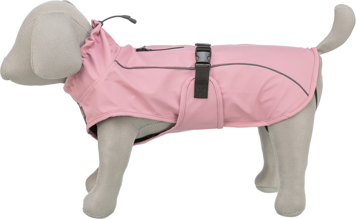 TRIXIE Hunde Regenmantel Vimy – wasserdicht, mit Bauchschutz & Reflektoren | Pink, Flieder & Orange