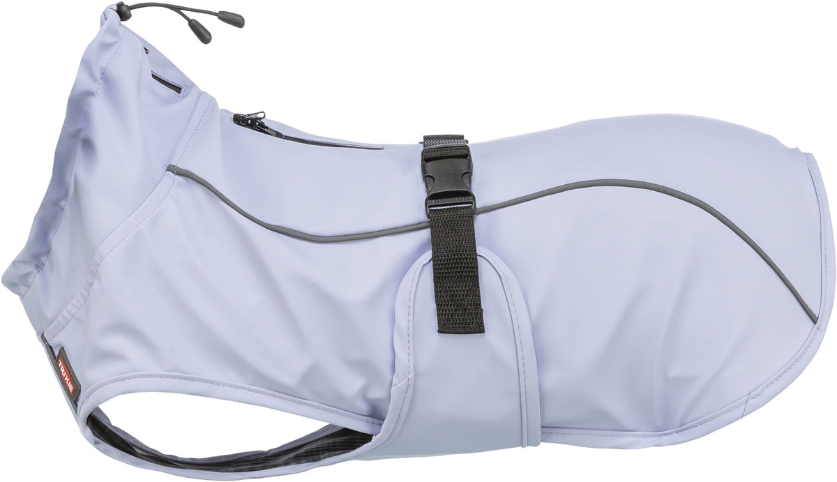 TRIXIE Hunde Regenmantel Vimy – wasserdicht, mit Bauchschutz & Reflektoren | Pink, Flieder & Orange