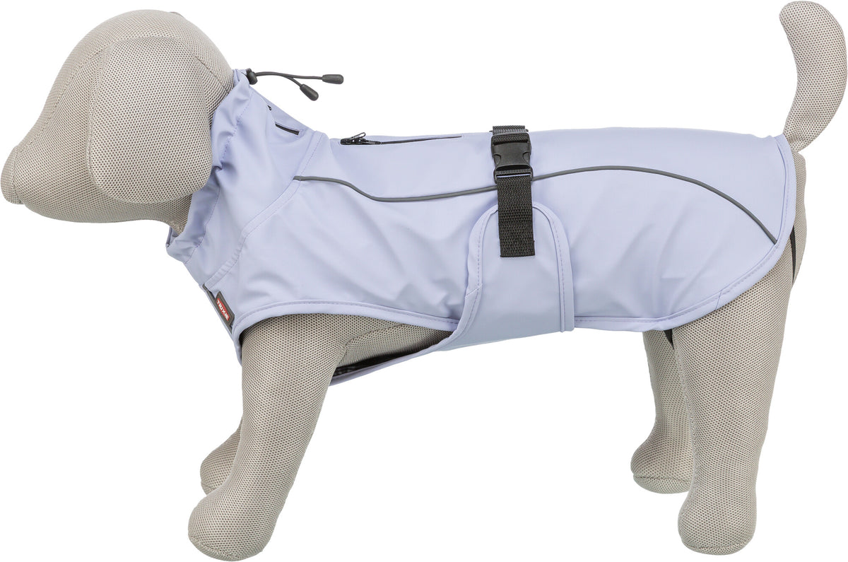TRIXIE Hunde Regenmantel Vimy – wasserdicht, mit Bauchschutz & Reflektoren | Pink, Flieder & Orange