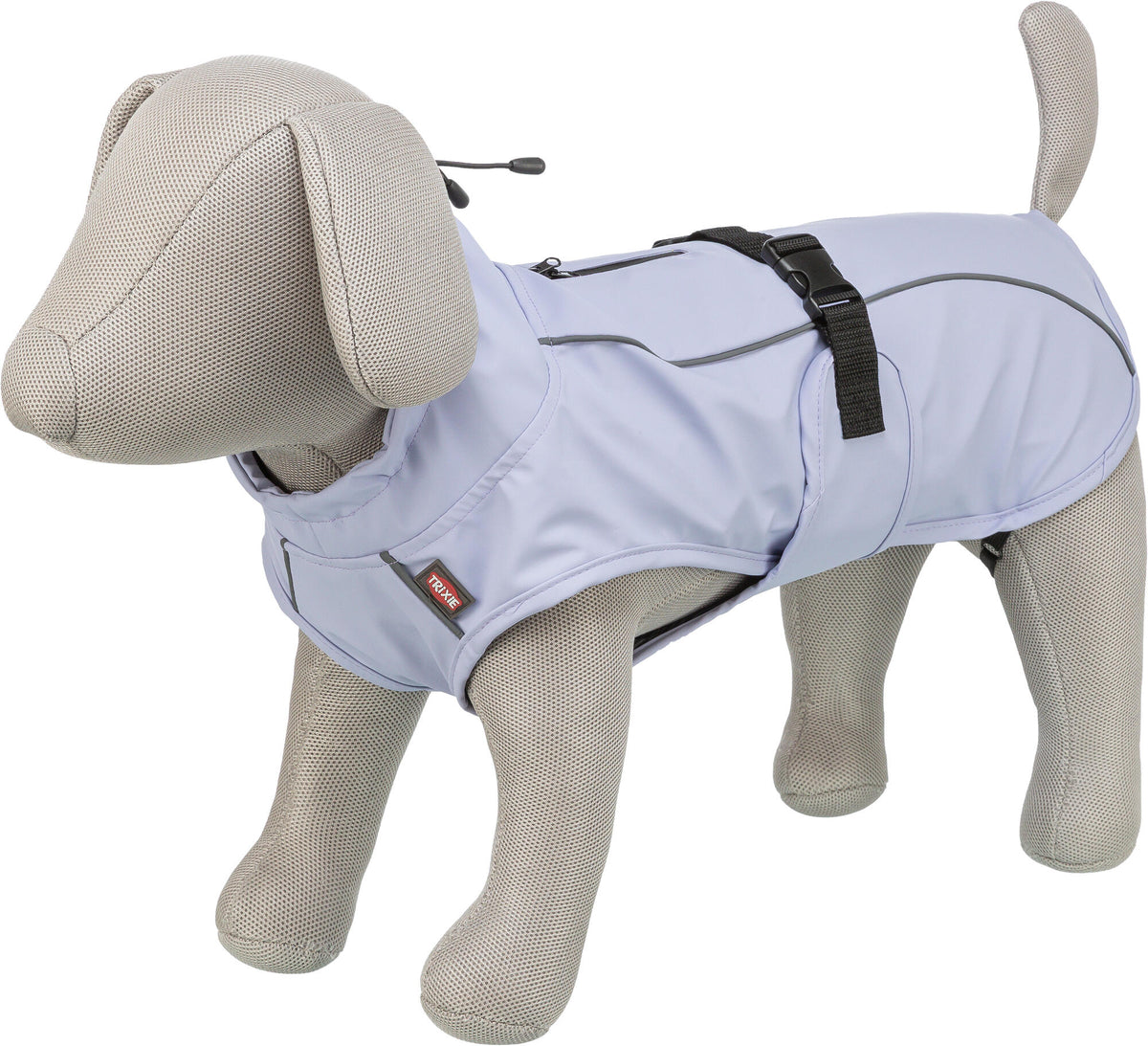 TRIXIE Hunde Regenmantel Vimy – wasserdicht, mit Bauchschutz & Reflektoren | Pink, Flieder & Orange