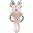 Xmas Weihnachten Rentier mit Tau aus Softplüsch Hundespielzeug – 47 cm