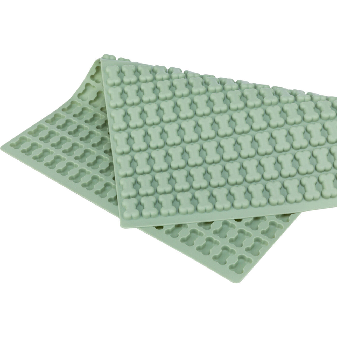 Backmatte für die Herstellung von Hundeleckerlis und Katzenleckerlis – 38 × 28 cm, grün, Knochen