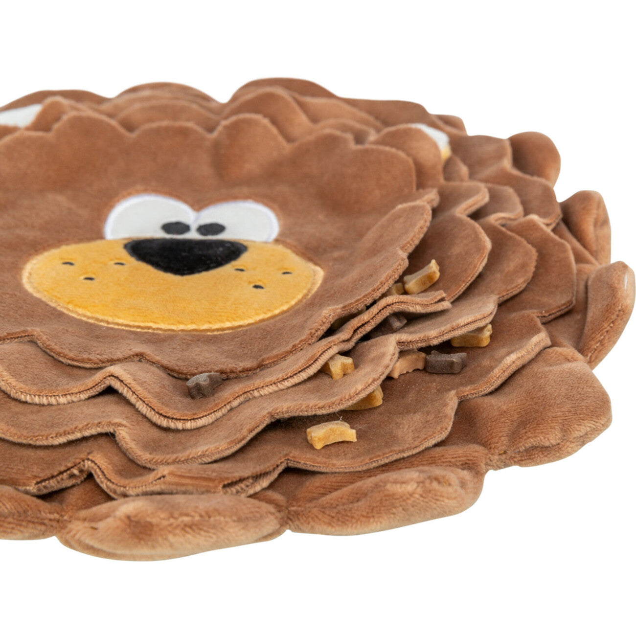 Schnüffelteppich Snack-Löwe, Plüsch – ø 26 cm
