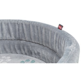 Hundebett Jimmy Softplüsch, oval, hellgrau