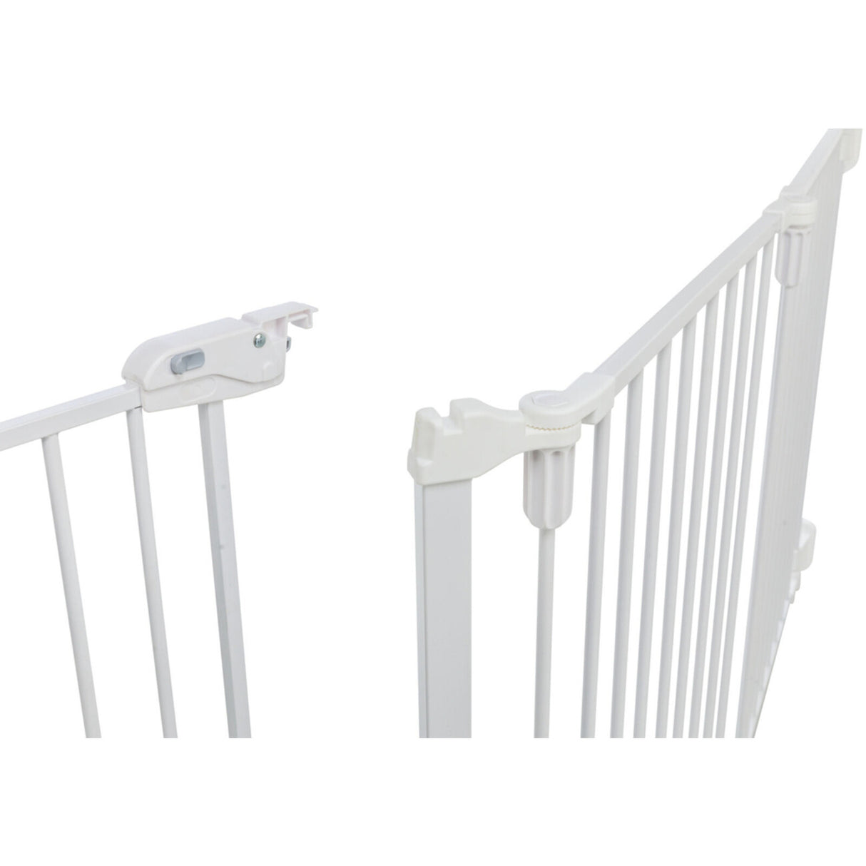 Absperrgitter, 5 Elemente, mit Tür, 62,5–300 × 76,5 cm – 62,5–300 × 76,5 cm